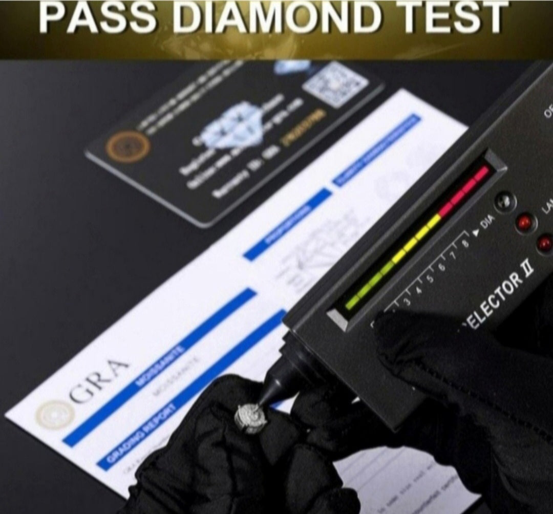 New 5ct Certified Moissanite Engagement Ring, size 7