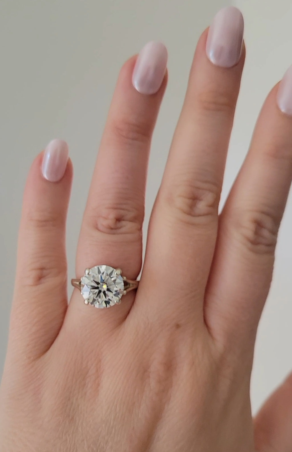 New 5ct Certified Moissanite Engagement Ring, size 8