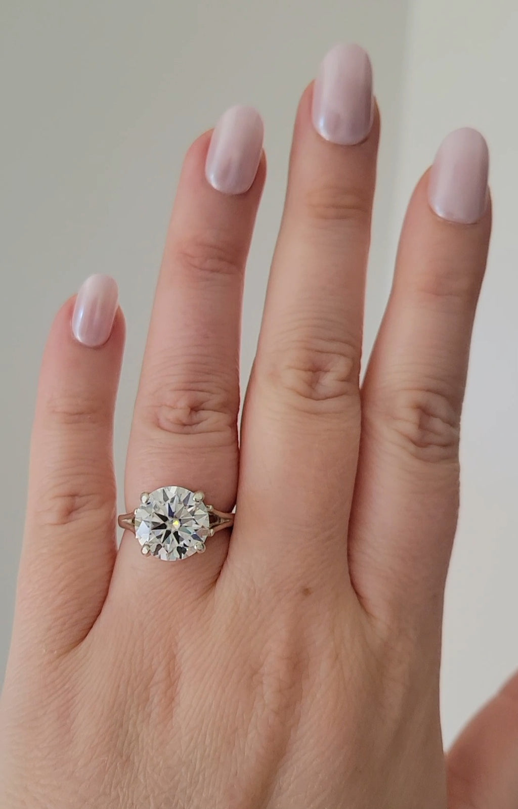 New 5ct Certified Moissanite Engagement Ring, size 7