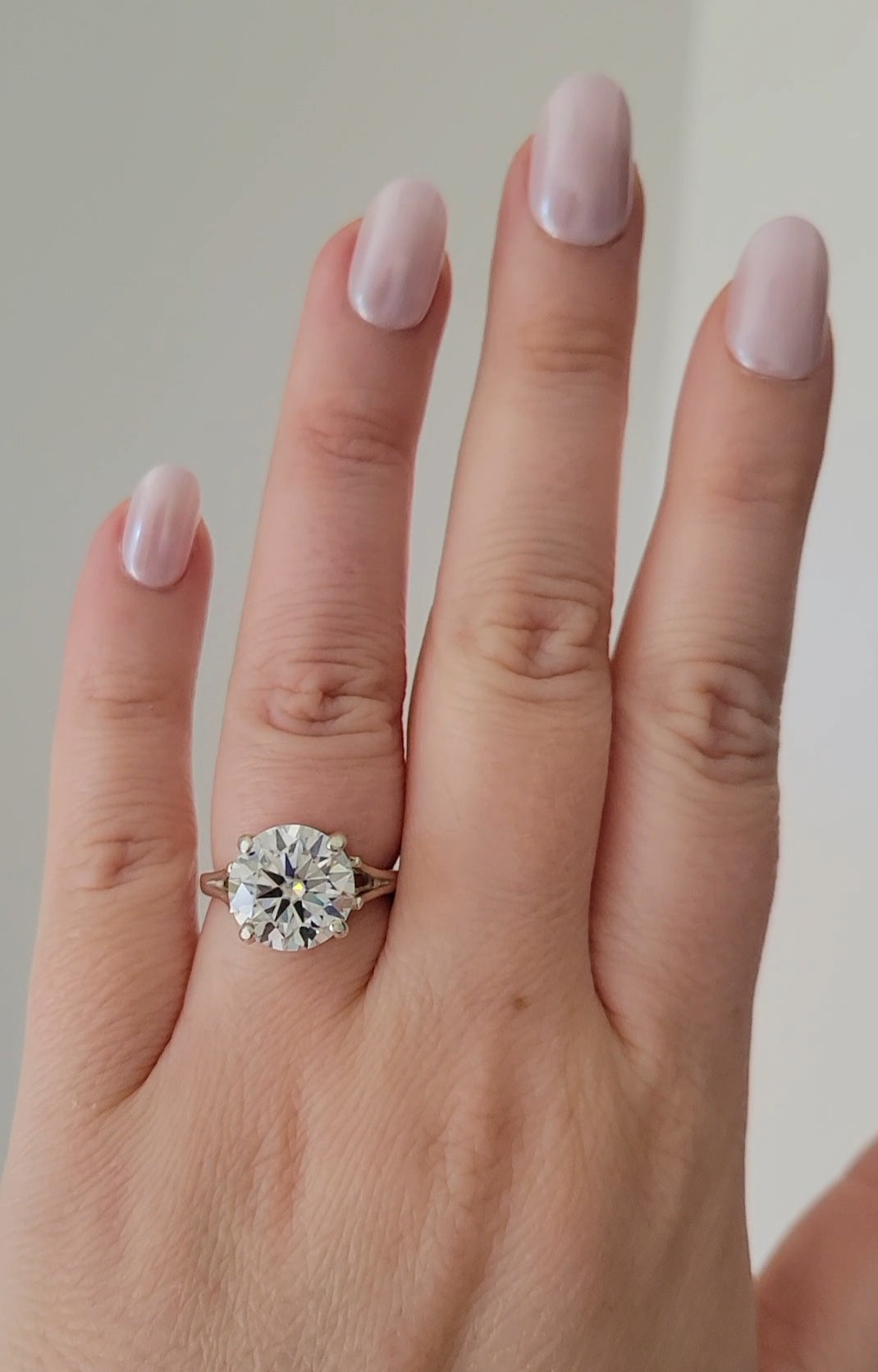 New 5ct Certified Moissanite Engagement Ring, size 7